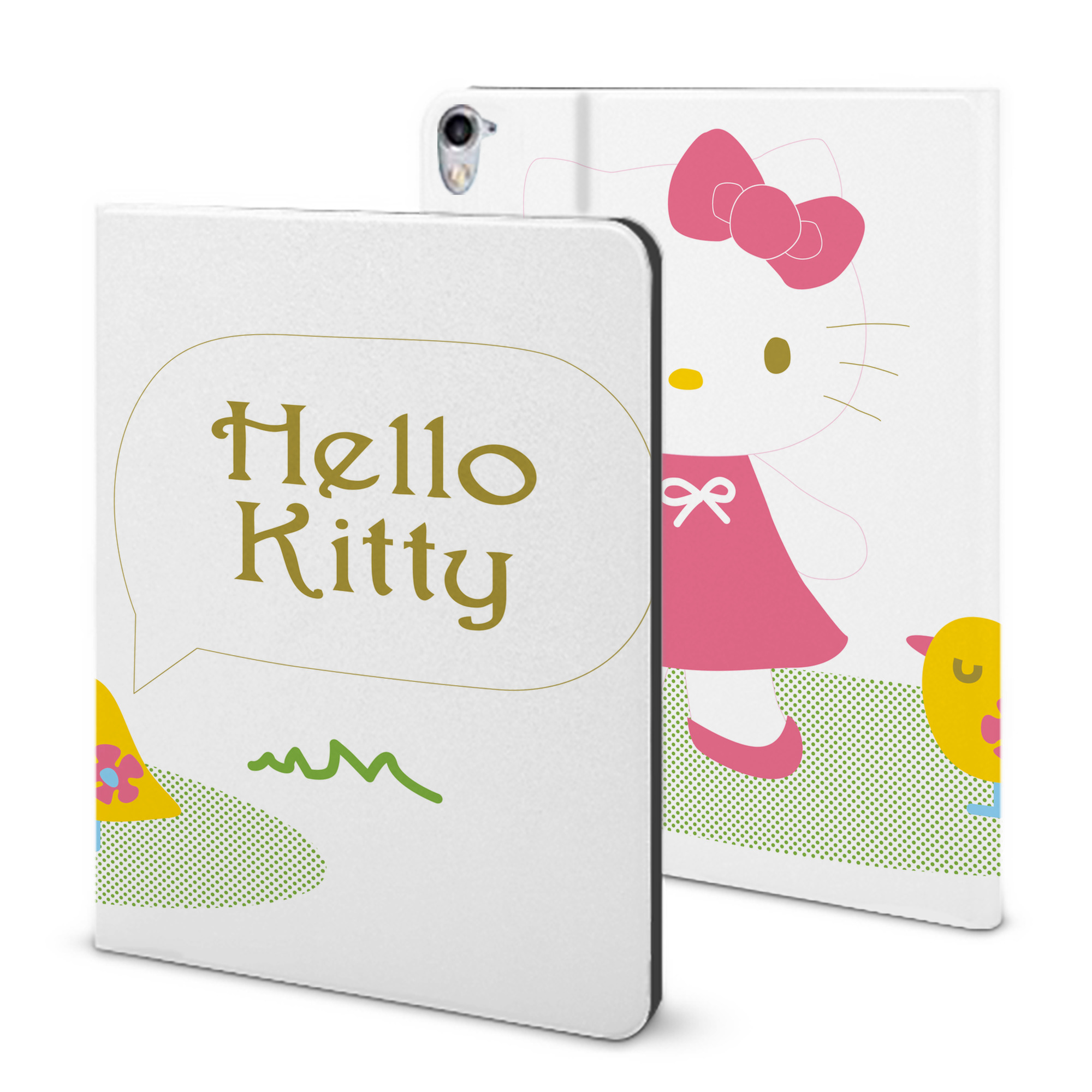 （画像用） Hello Kitty ハローキティ IPad ケース ブック型 PUレザー TPU 耐衝撃 軽量 薄型 ペン収納なし 全面保護 IPad 各モデル対応